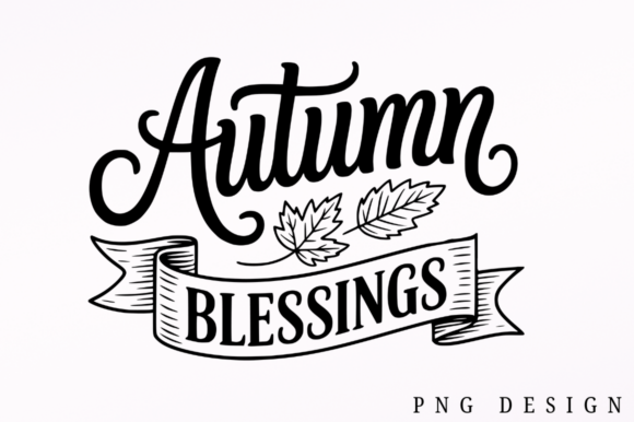 Autumn Blessings SVG Design for Crafts & Graphics