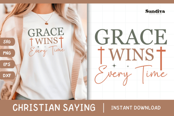 Christian Quote SVG – Faith Saying 16 Graphics for Crafts