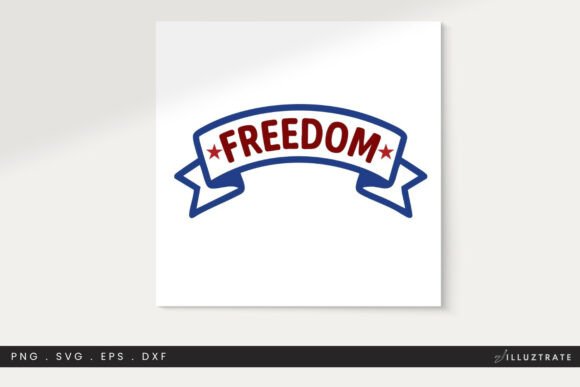 Freedom Banner SVG Clipart for Crafts & Graphics