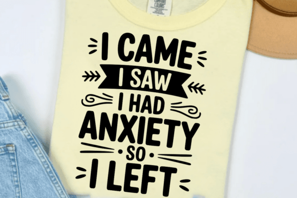 Funny Anxiety SVG Design for Crafts & Graphics