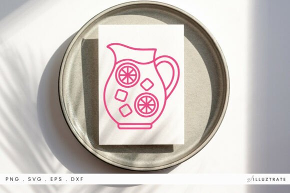 Lemonade Jug SVG Clipart for Crafts & Graphics