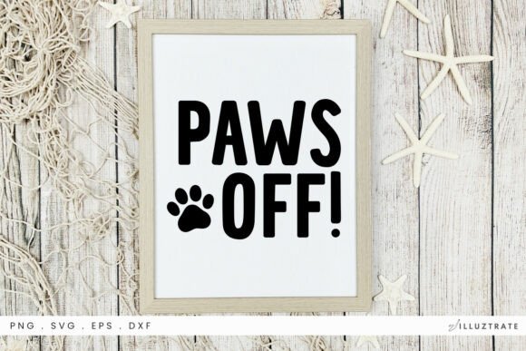 Paws off SVG Clipart: Graphics for Crafts