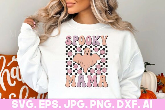 Spooky Mama Halloween Family Quote SVG: Graphics for Crafts & Content