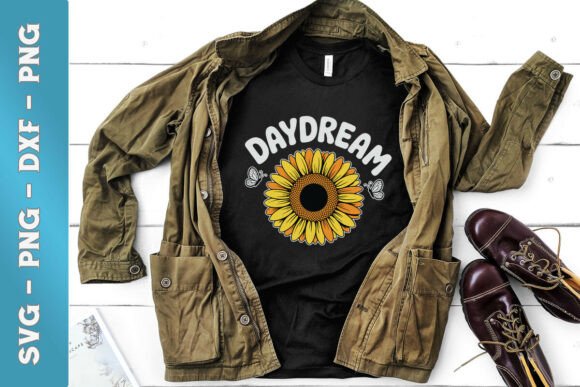 Sunflower Day Dream Quote SVG
