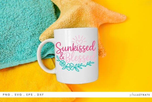 Sunkissed Blessed Quote SVG Clipart
